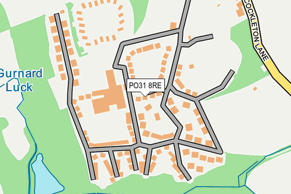 PO31 8RE map - OS OpenMap – Local (Ordnance Survey)