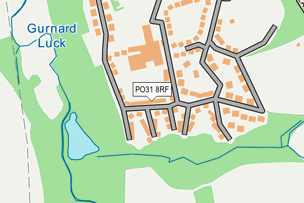 PO31 8RF map - OS OpenMap – Local (Ordnance Survey)