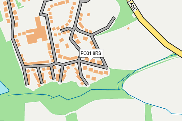 PO31 8RS map - OS OpenMap – Local (Ordnance Survey)