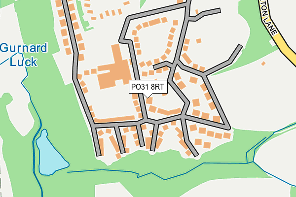 PO31 8RT map - OS OpenMap – Local (Ordnance Survey)