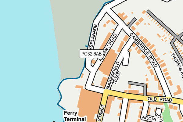 PO32 6AB map - OS OpenMap – Local (Ordnance Survey)