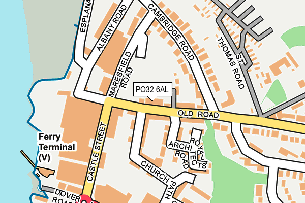 PO32 6AL map - OS OpenMap – Local (Ordnance Survey)