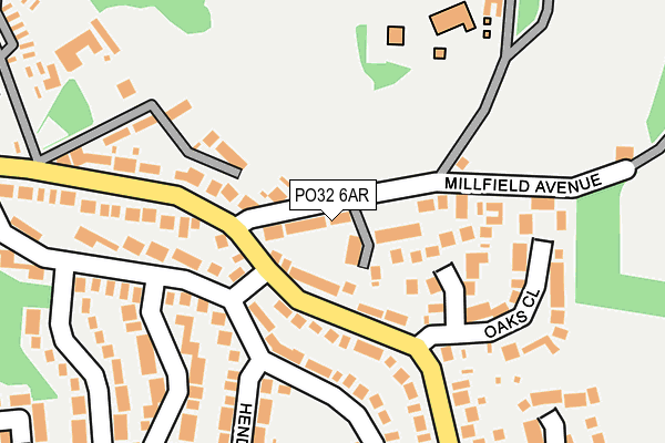 PO32 6AR map - OS OpenMap – Local (Ordnance Survey)