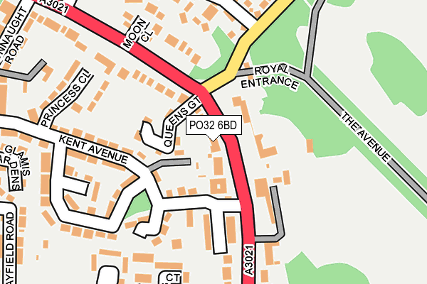PO32 6BD map - OS OpenMap – Local (Ordnance Survey)