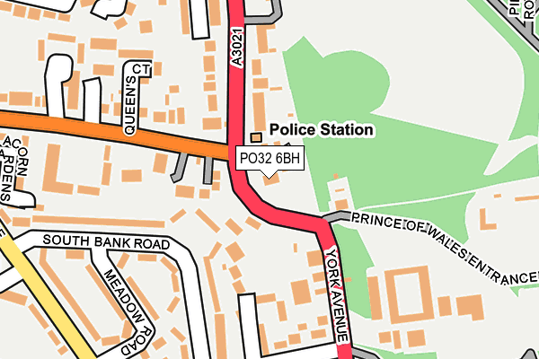 PO32 6BH map - OS OpenMap – Local (Ordnance Survey)