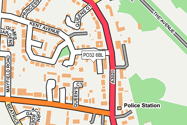 PO32 6BL map - OS OpenMap – Local (Ordnance Survey)