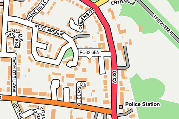 PO32 6BN map - OS OpenMap – Local (Ordnance Survey)