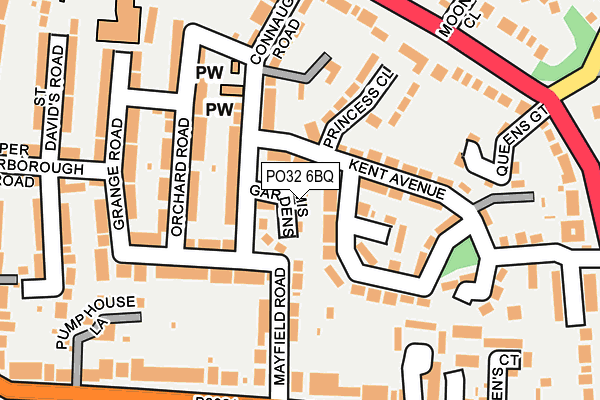 PO32 6BQ map - OS OpenMap – Local (Ordnance Survey)