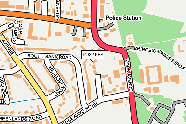 PO32 6BS map - OS OpenMap – Local (Ordnance Survey)