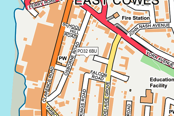 PO32 6BU map - OS OpenMap – Local (Ordnance Survey)