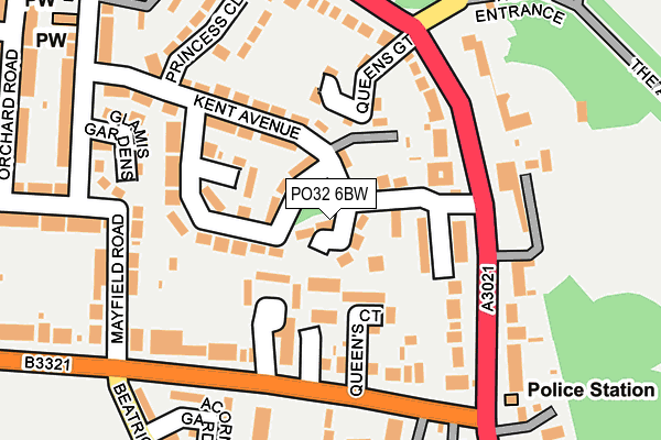 PO32 6BW map - OS OpenMap – Local (Ordnance Survey)