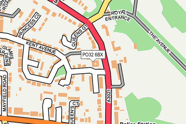 PO32 6BX map - OS OpenMap – Local (Ordnance Survey)