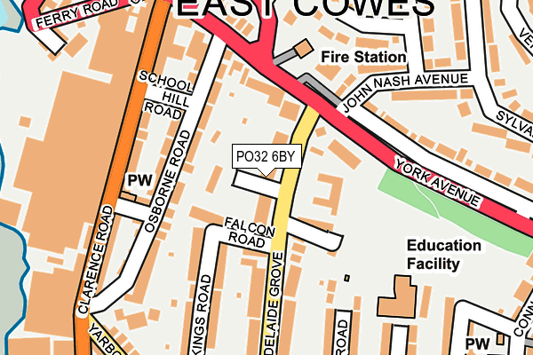 PO32 6BY map - OS OpenMap – Local (Ordnance Survey)