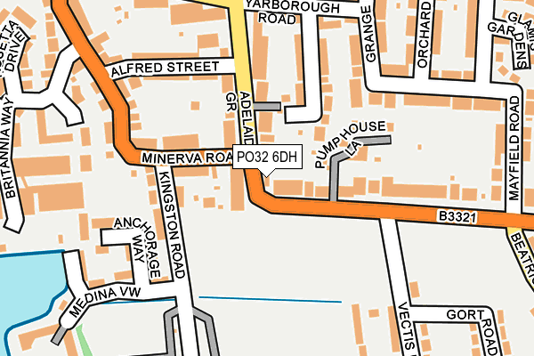 PO32 6DH map - OS OpenMap – Local (Ordnance Survey)