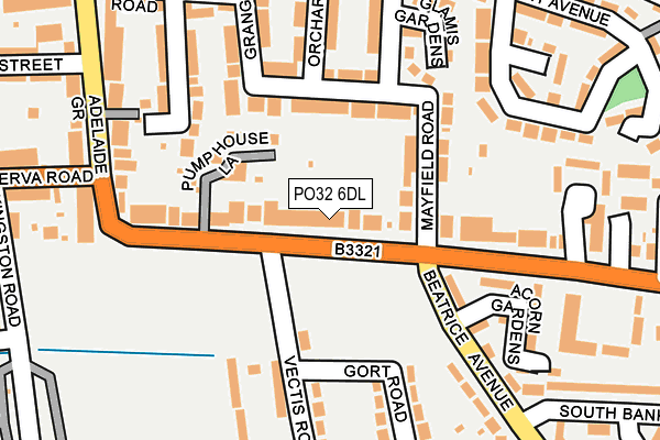 PO32 6DL map - OS OpenMap – Local (Ordnance Survey)