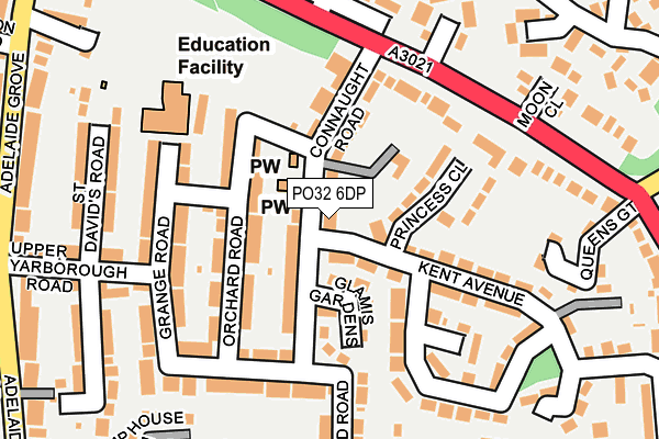 PO32 6DP map - OS OpenMap – Local (Ordnance Survey)