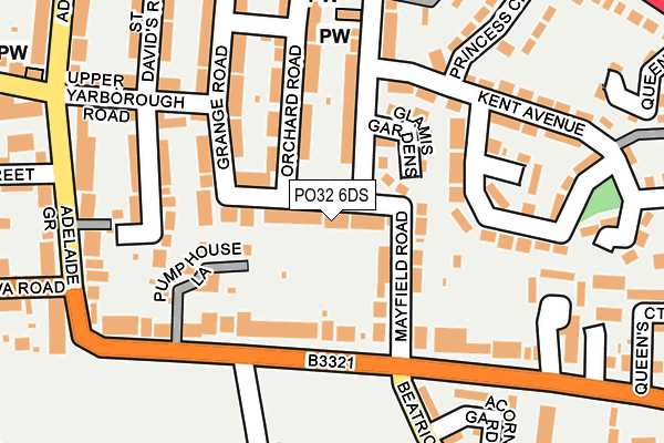 PO32 6DS map - OS OpenMap – Local (Ordnance Survey)