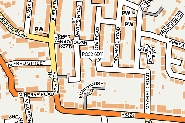 PO32 6DY map - OS OpenMap – Local (Ordnance Survey)