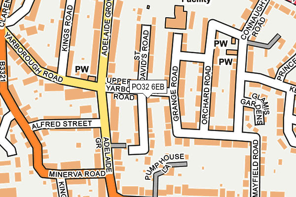 PO32 6EB map - OS OpenMap – Local (Ordnance Survey)