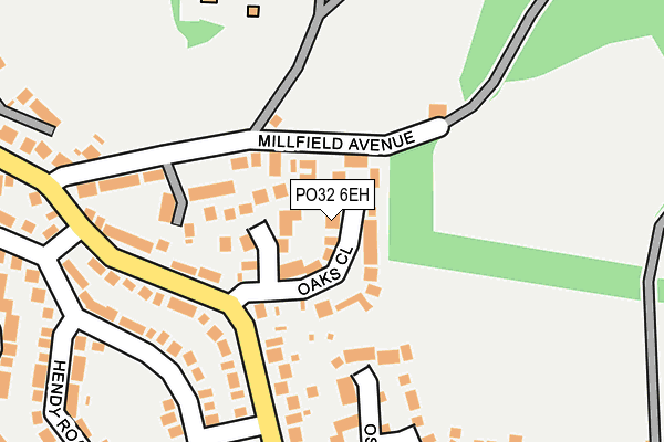PO32 6EH map - OS OpenMap – Local (Ordnance Survey)