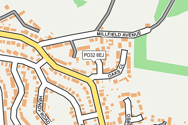 PO32 6EJ map - OS OpenMap – Local (Ordnance Survey)