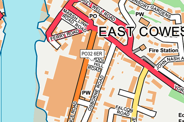 PO32 6ER map - OS OpenMap – Local (Ordnance Survey)