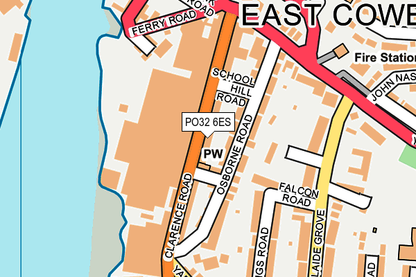 PO32 6ES map - OS OpenMap – Local (Ordnance Survey)