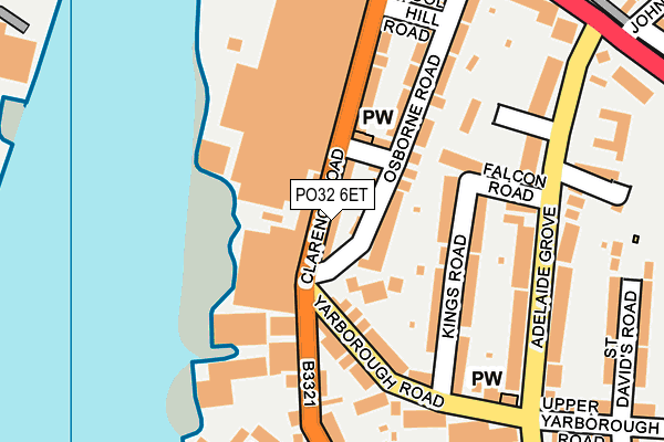 Map of 85 CLARENCE ROAD (EAST COWES) RESIDENTS ASSOCIATION LIMITED at local scale