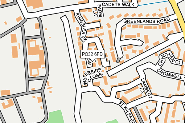 PO32 6FD map - OS OpenMap – Local (Ordnance Survey)