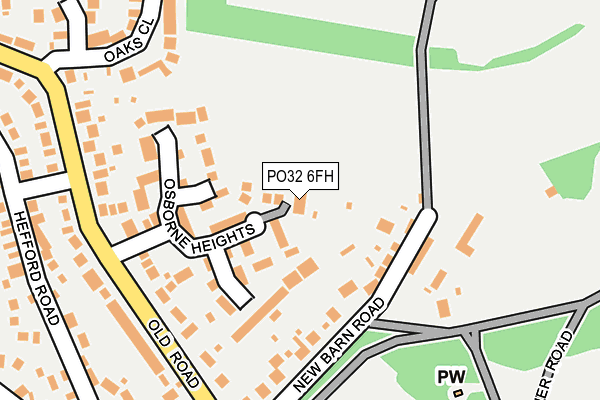 PO32 6FH map - OS OpenMap – Local (Ordnance Survey)