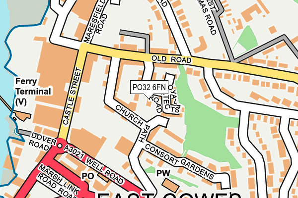 PO32 6FN map - OS OpenMap – Local (Ordnance Survey)