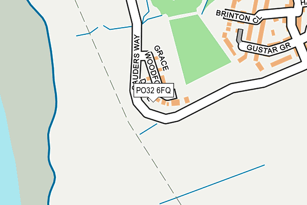 PO32 6FQ map - OS OpenMap – Local (Ordnance Survey)