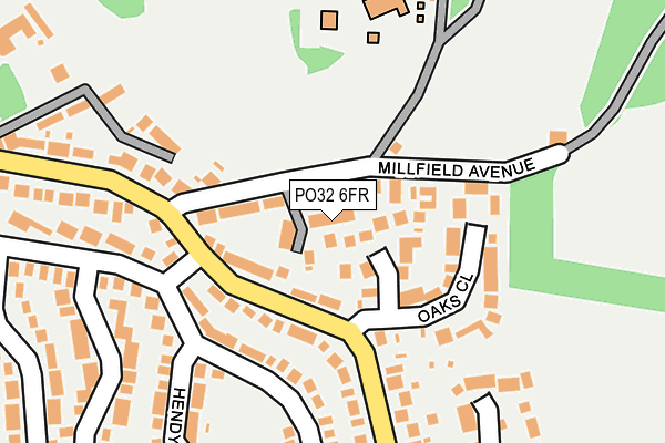 PO32 6FR map - OS OpenMap – Local (Ordnance Survey)