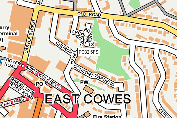 PO32 6FS map - OS OpenMap – Local (Ordnance Survey)