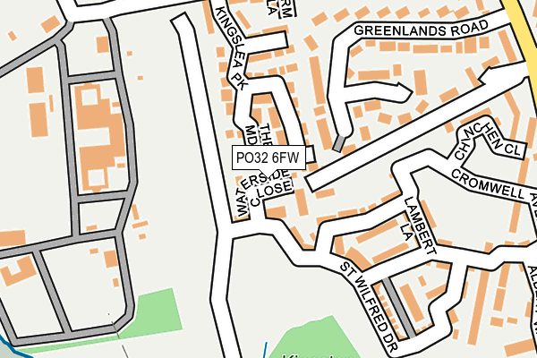 PO32 6FW map - OS OpenMap – Local (Ordnance Survey)