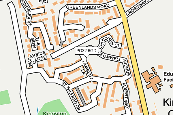 PO32 6GD map - OS OpenMap – Local (Ordnance Survey)