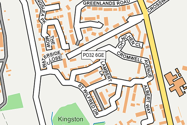 PO32 6GE map - OS OpenMap – Local (Ordnance Survey)