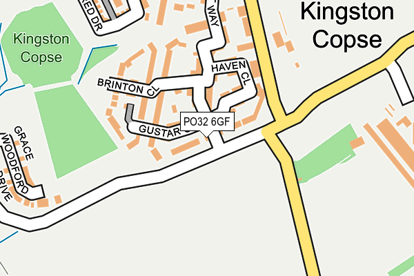 PO32 6GF map - OS OpenMap – Local (Ordnance Survey)