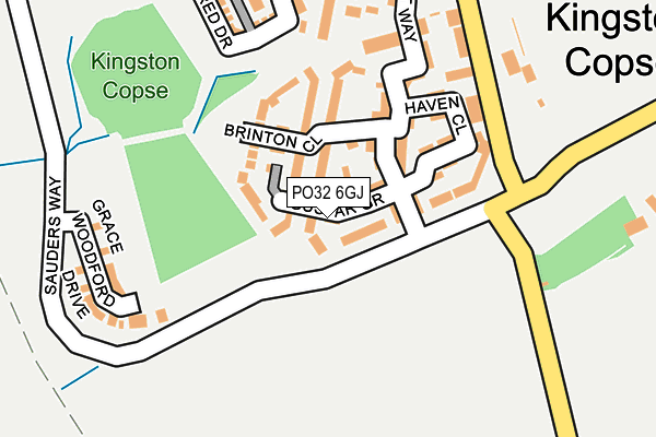 PO32 6GJ map - OS OpenMap – Local (Ordnance Survey)