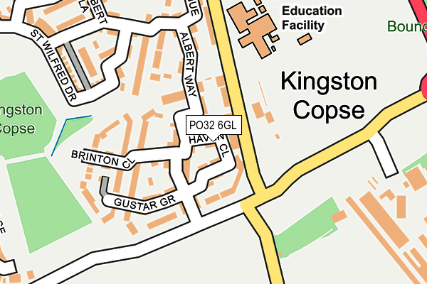 PO32 6GL map - OS OpenMap – Local (Ordnance Survey)