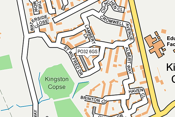 PO32 6GS map - OS OpenMap – Local (Ordnance Survey)