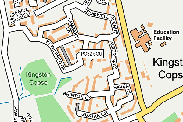 PO32 6GU map - OS OpenMap – Local (Ordnance Survey)