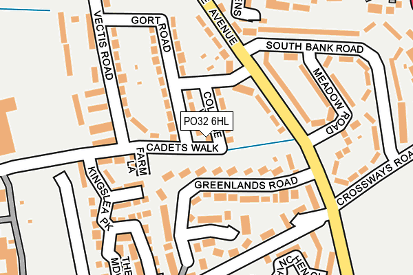 PO32 6HL map - OS OpenMap – Local (Ordnance Survey)