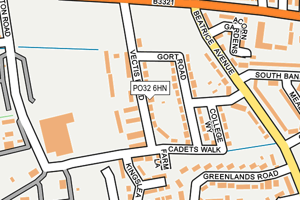 PO32 6HN map - OS OpenMap – Local (Ordnance Survey)