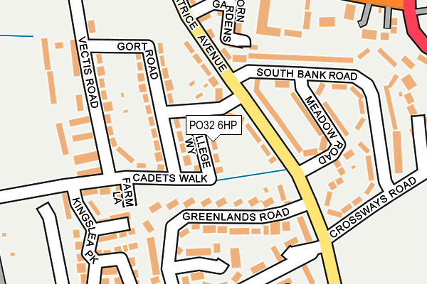 PO32 6HP map - OS OpenMap – Local (Ordnance Survey)