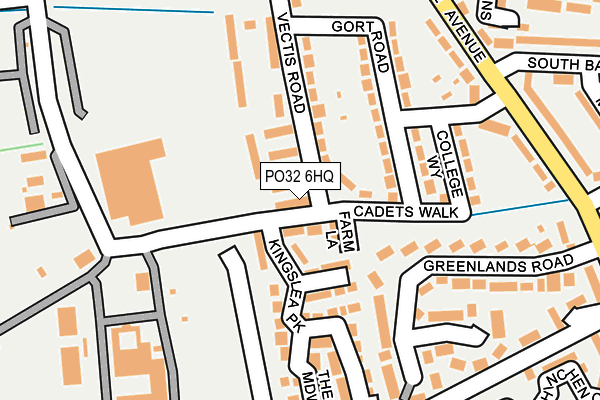 PO32 6HQ map - OS OpenMap – Local (Ordnance Survey)