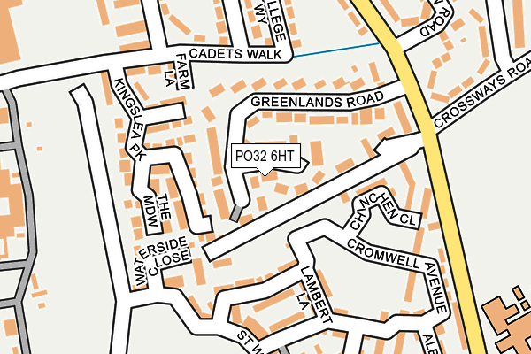 PO32 6HT map - OS OpenMap – Local (Ordnance Survey)