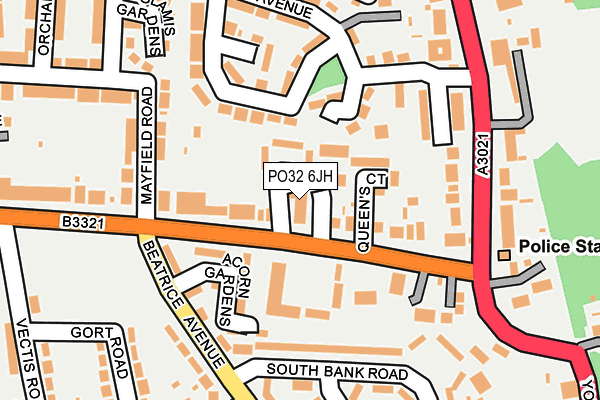 PO32 6JH map - OS OpenMap – Local (Ordnance Survey)