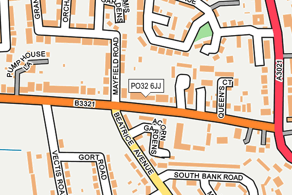 PO32 6JJ map - OS OpenMap – Local (Ordnance Survey)