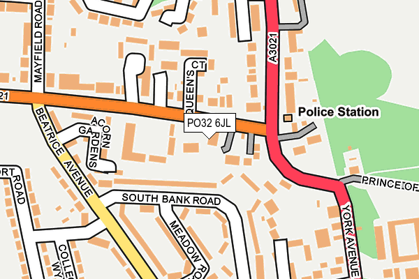 PO32 6JL map - OS OpenMap – Local (Ordnance Survey)